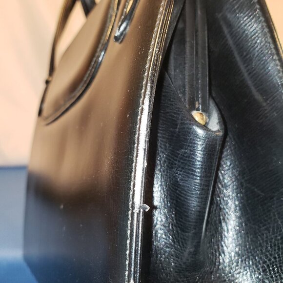 RARE Vintage 60's Gucci Kelly Handbag w/Lapis Lazuli Beads - Picture 4 of 16